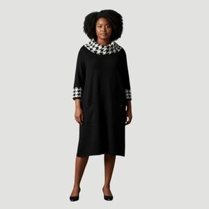 ✨ Women’s Plus Size Cowl Neck Sweater Dress – NWT ✨